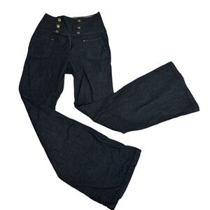 YNQ High Waisted Dark Wash Flare Jeans Size 5